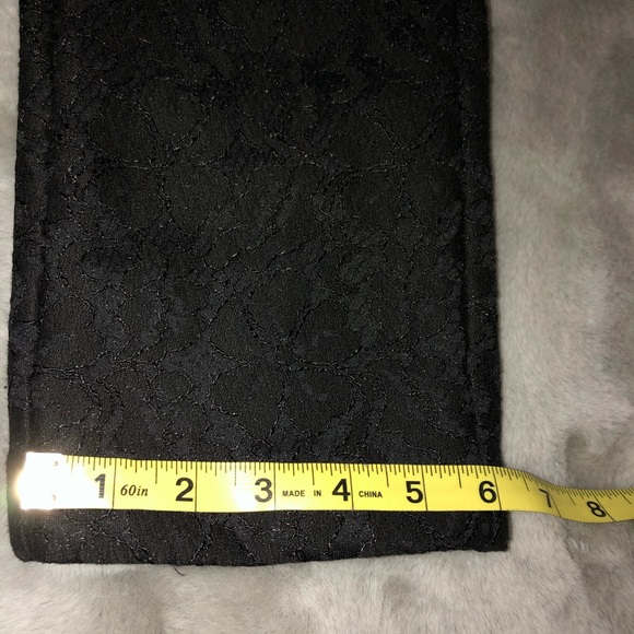 NWT* ELLE Pants Black Lace Trousers Chic - Picture 10 of 12